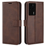 For Xiaomi Redmi K60E 5G Cell Phone Case Bag Calf Texture Stand Wallet Mobile Phone Cover