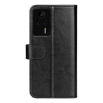For Xiaomi Redmi K60E 5G Leather Phone Case Crazy Horse Texture Stand Drop-proof Flip Wallet Phone Cover