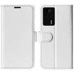 For Xiaomi Redmi K60E 5G Leather Phone Case Crazy Horse Texture Stand Drop-proof Flip Wallet Phone Cover