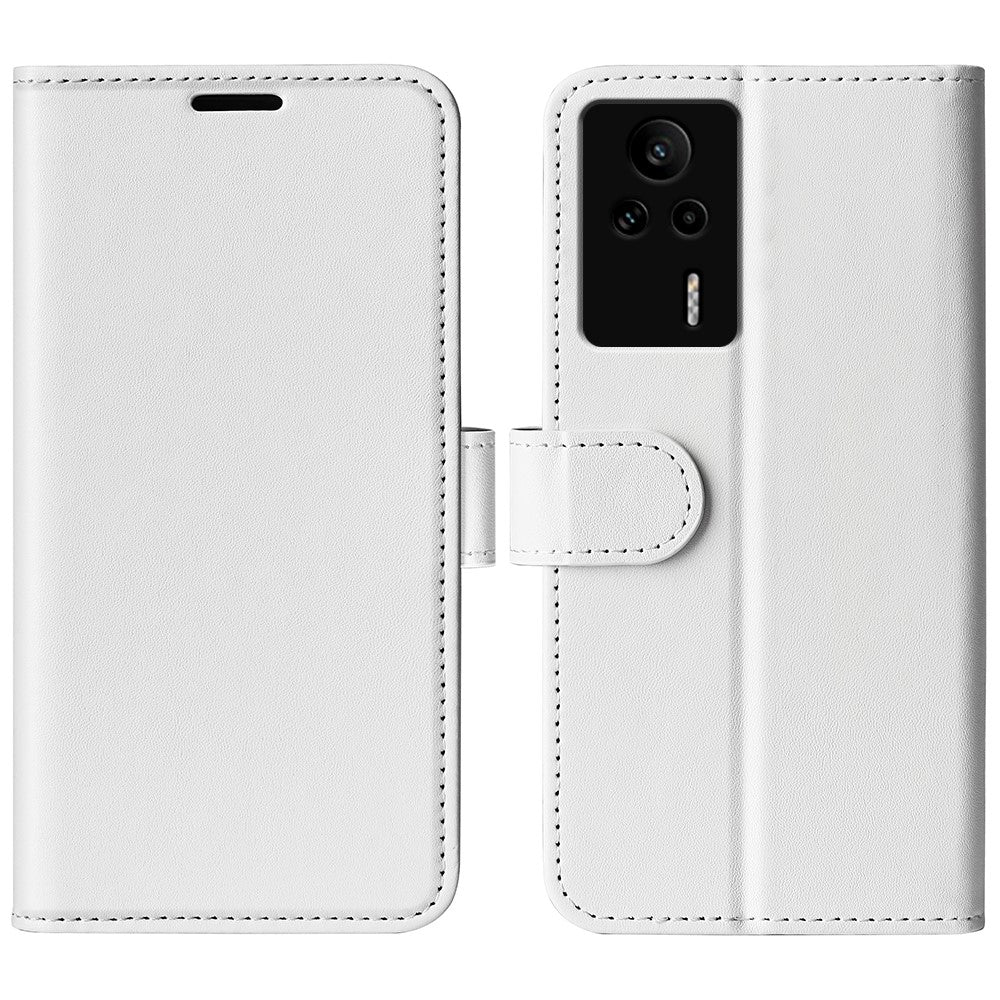 For Xiaomi Redmi K60E 5G Leather Phone Case Crazy Horse Texture Stand Drop-proof Flip Wallet Phone Cover