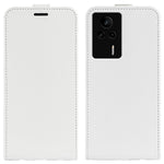 PU Leather Phone Cover For Xiaomi Redmi K60E 5G , Vertical Flip Crazy Horse Texture Card Holder Anti-drop Case