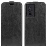 For Xiaomi Poco F5 Pro 5G / Redmi K60 Pro 5G / K60 5G PU Leather Crazy Horse Texture Vertical Flip Phone Cover Card Holder