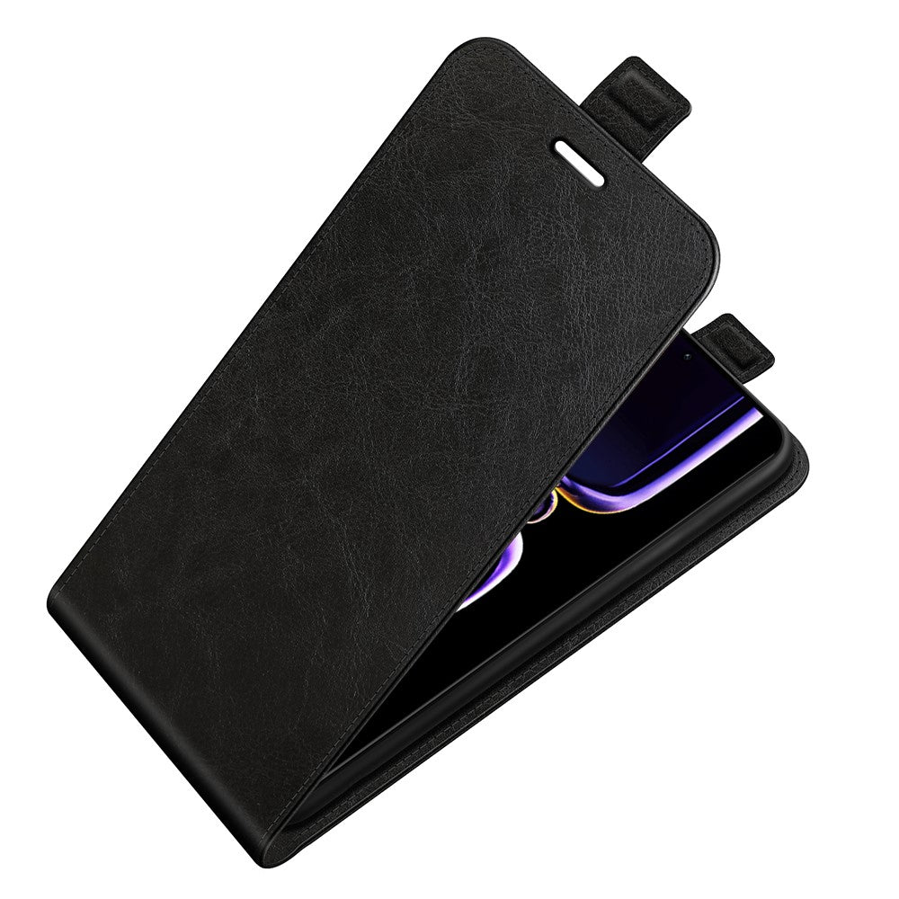 For Xiaomi Poco F5 Pro 5G / Redmi K60 Pro 5G / K60 5G PU Leather Crazy Horse Texture Vertical Flip Phone Cover Card Holder