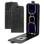 For Xiaomi Poco F5 Pro 5G / Redmi K60 Pro 5G / K60 5G PU Leather Crazy Horse Texture Vertical Flip Phone Cover Card Holder
