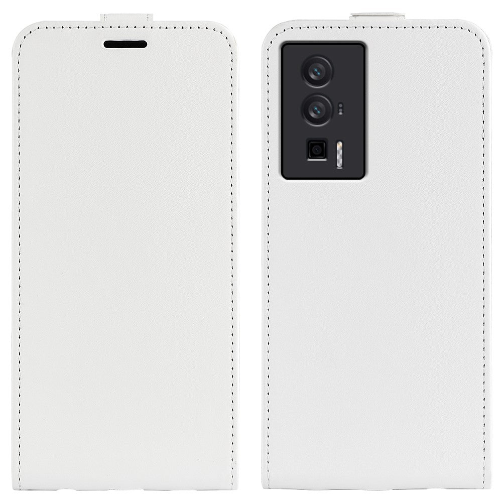 For Xiaomi Poco F5 Pro 5G / Redmi K60 Pro 5G / K60 5G PU Leather Crazy Horse Texture Vertical Flip Phone Cover Card Holder