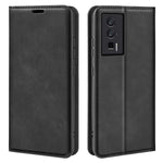For Xiaomi Poco F5 Pro 5G / Redmi K60 Pro 5G / K60 5G Skin-touch Feeling Magnetic Auto-absorbed Wallet Case PU Leather  Flip Stand Phone Cover