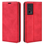For Xiaomi Poco F5 Pro 5G / Redmi K60 Pro 5G / K60 5G Skin-touch Feeling Magnetic Auto-absorbed Wallet Case PU Leather  Flip Stand Phone Cover