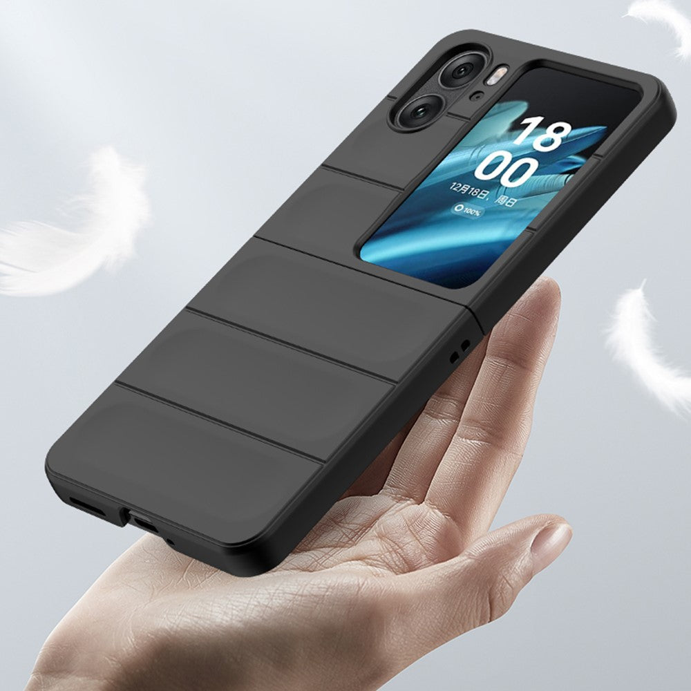 Skin-touch Phone Case for Oppo Find N2 Flip 5G Rugged Hard PC Protective Phone Cover
