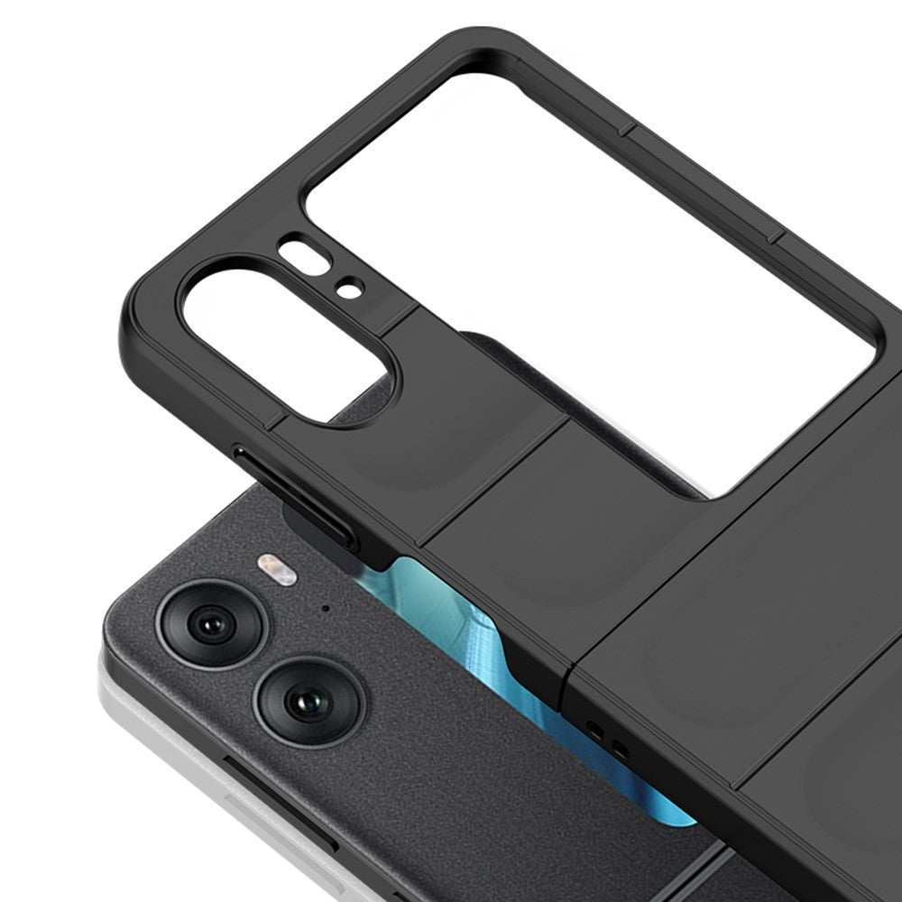 Skin-touch Phone Case for Oppo Find N2 Flip 5G Rugged Hard PC Protective Phone Cover