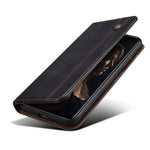 For Oppo A78 5G / A58x 5G / A58 5G Waxy Crazy Horse Texture Anti-drop Phone Case Leather Stand Wallet Phone Cover