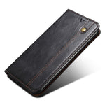 For Oppo A78 5G / A58x 5G / A58 5G Waxy Crazy Horse Texture Anti-drop Phone Case Leather Stand Wallet Phone Cover