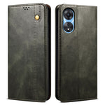 For Oppo A78 5G / A58x 5G / A58 5G Waxy Crazy Horse Texture Anti-drop Phone Case Leather Stand Wallet Phone Cover