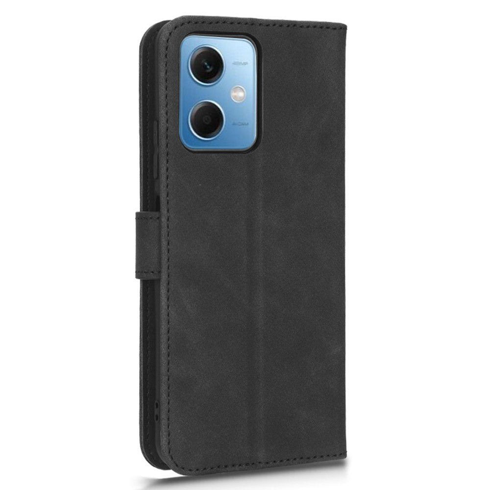 Xiaomi Poco X5 5G / Redmi Note 12 5G (Global) / (Indien) / (Kina) Skin-touch PU-läder Flip-stativ mobilskal Fallsäkert Plånboksfodral