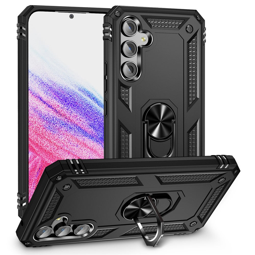 Til Samsung Galaxy A54 5G Stødsikkert Telefoncover Militærkvalitet Telefonbagcover med Ring Kickstand