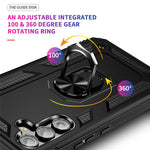 Til Samsung Galaxy A54 5G Stødsikkert Telefoncover Militærkvalitet Telefonbagcover med Ring Kickstand