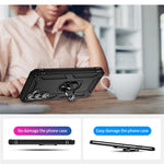 Til Samsung Galaxy A54 5G Stødsikkert Telefoncover Militærkvalitet Telefonbagcover med Ring Kickstand