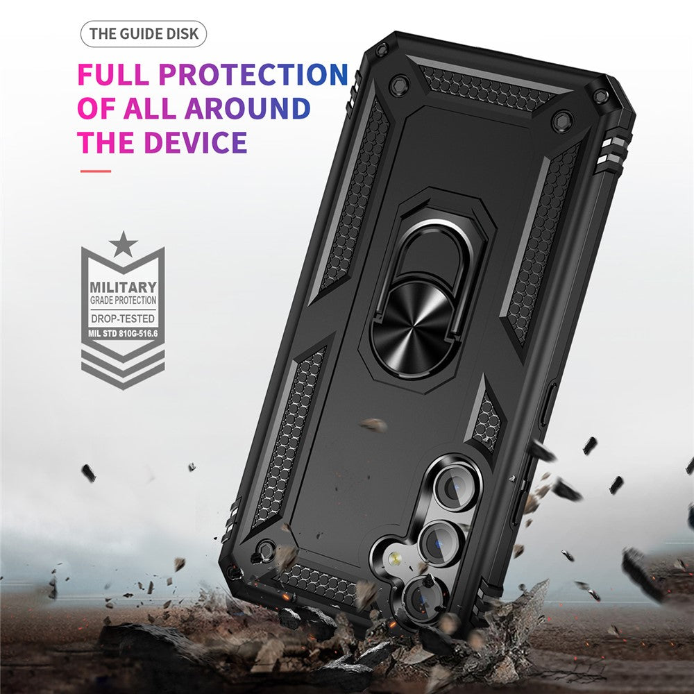 Til Samsung Galaxy A54 5G Stødsikkert Telefoncover Militærkvalitet Telefonbagcover med Ring Kickstand