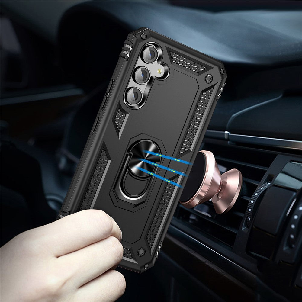 Til Samsung Galaxy A54 5G Stødsikkert Telefoncover Militærkvalitet Telefonbagcover med Ring Kickstand