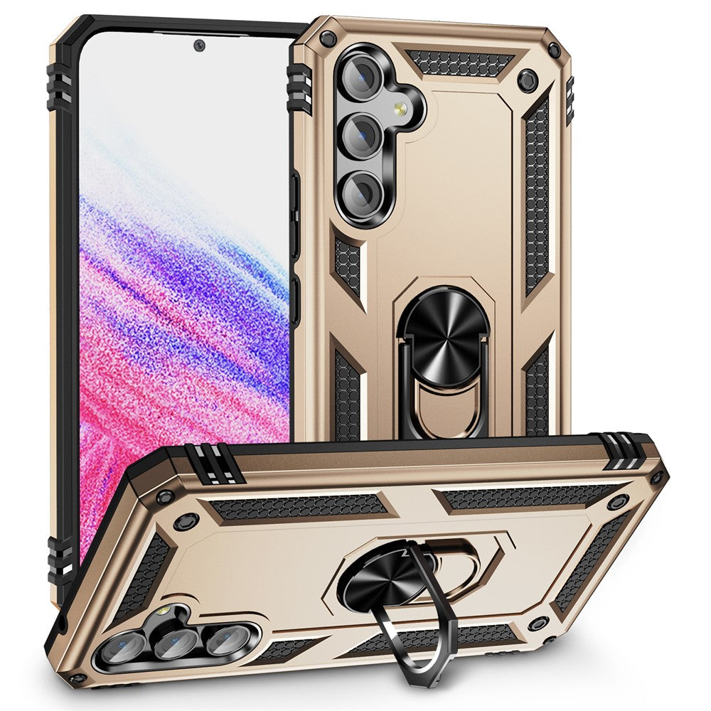 Til Samsung Galaxy A54 5G Stødsikkert Telefoncover Militærkvalitet Telefonbagcover med Ring Kickstand