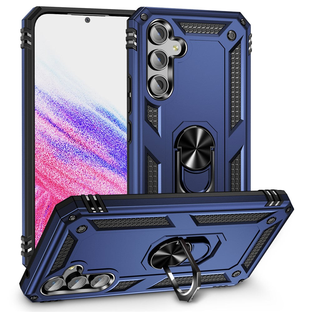 Til Samsung Galaxy A54 5G Stødsikkert Telefoncover Militærkvalitet Telefonbagcover med Ring Kickstand