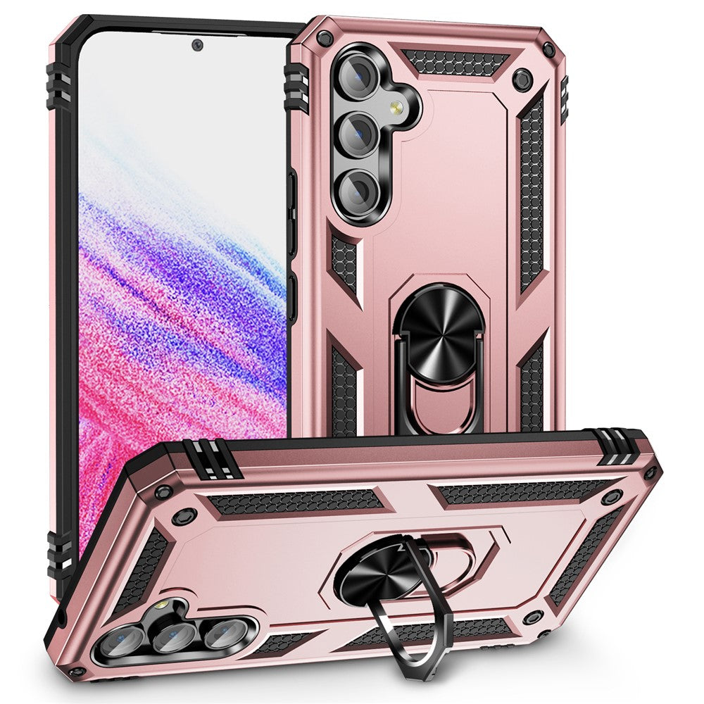 Til Samsung Galaxy A54 5G Stødsikkert Telefoncover Militærkvalitet Telefonbagcover med Ring Kickstand