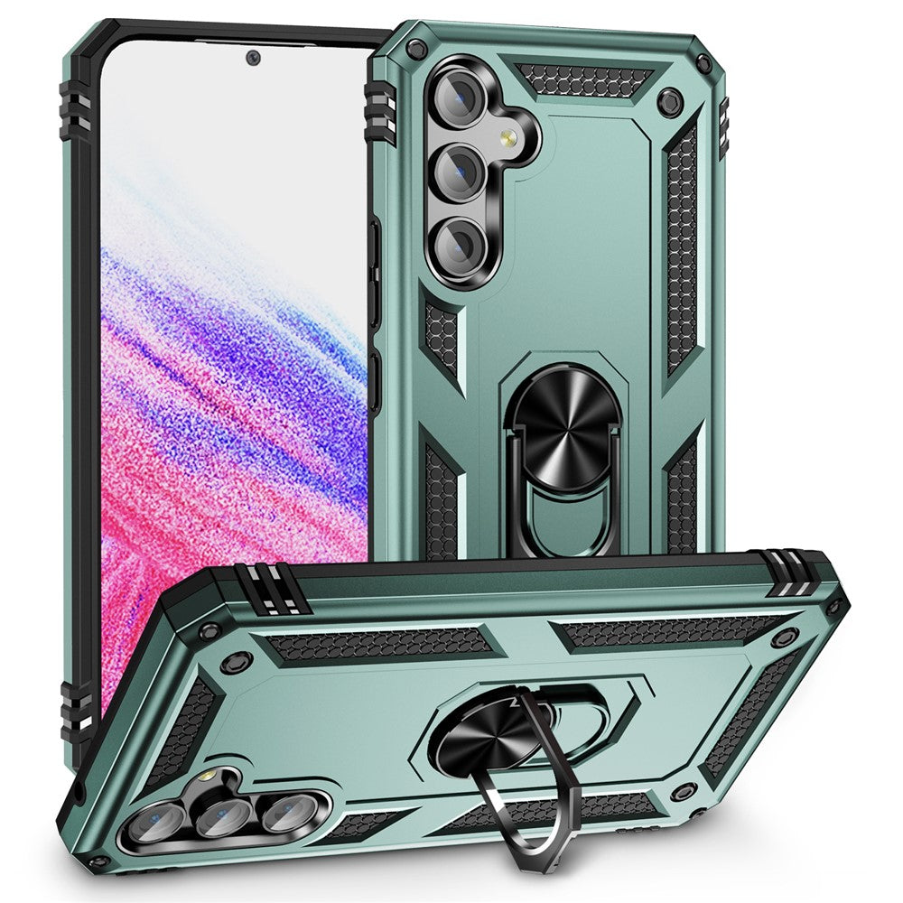 Til Samsung Galaxy A54 5G Stødsikkert Telefoncover Militærkvalitet Telefonbagcover med Ring Kickstand