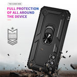 Til Samsung Galaxy A34 5G Ring Holder Kickstand Cover TPU + PC Beskyttende Telefoncover