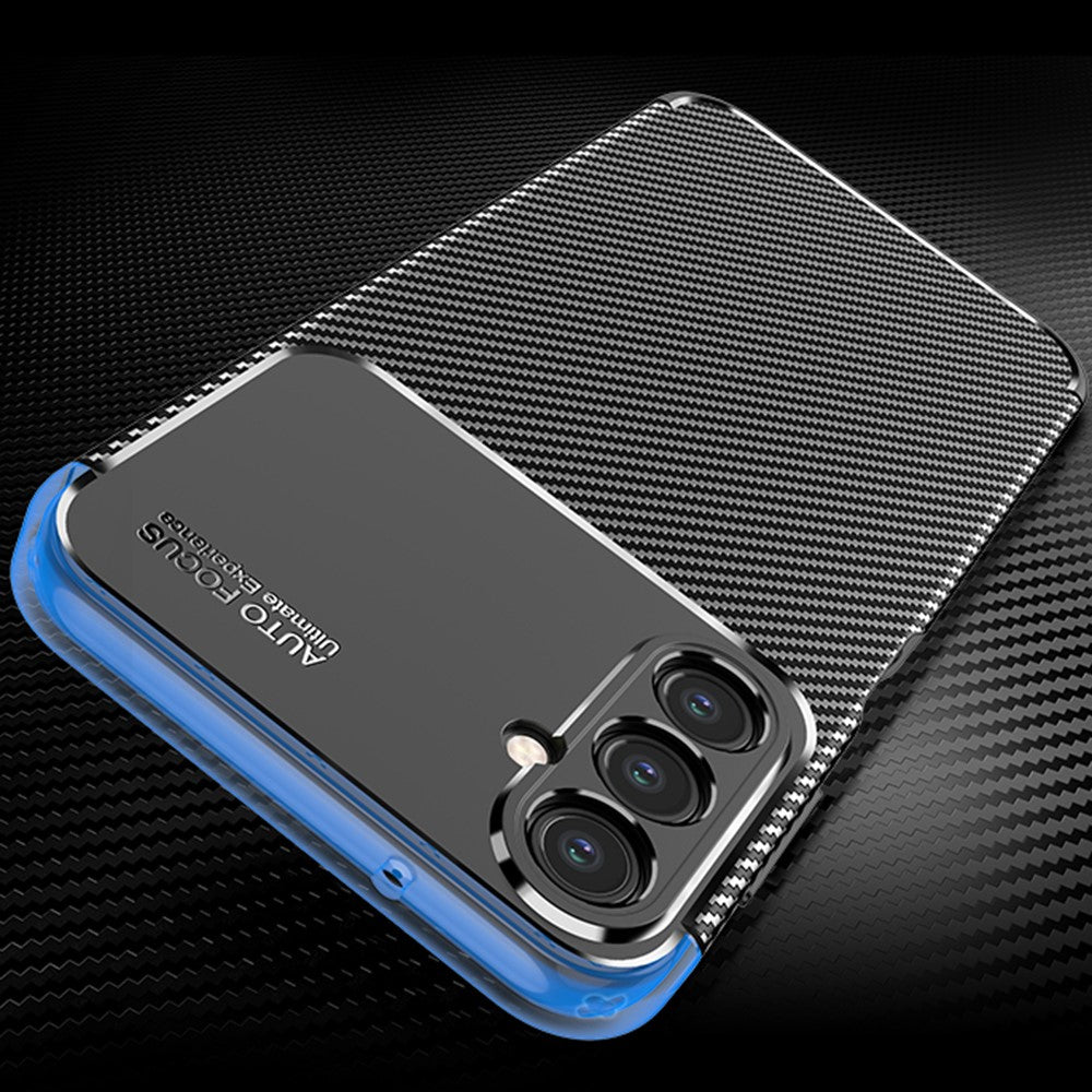 Samsung Galaxy A24 4G (162,1 x 77,6 x 8,3 mm) Kolfiberstruktur mobilskal Fallsäkert TPU mobilskal