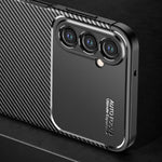 Samsung Galaxy A24 4G (162,1 x 77,6 x 8,3 mm) Kolfiberstruktur mobilskal Fallsäkert TPU mobilskal