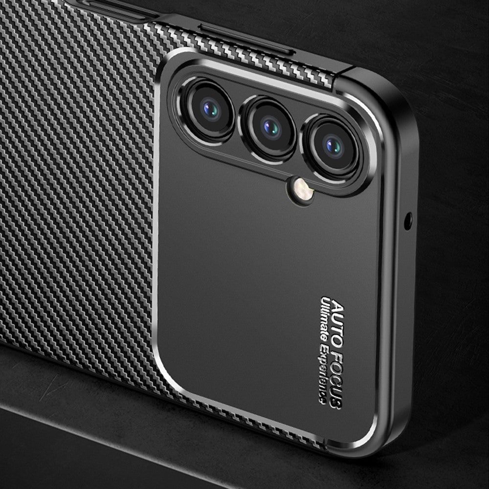 Samsung Galaxy A24 4G (162,1 x 77,6 x 8,3 mm) Kolfiberstruktur mobilskal Fallsäkert TPU mobilskal