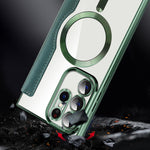 Card Holder Phone Case for Samsung Galaxy S23 Ultra Leather+TPU RFID Blocking Magnetic Phone Cover