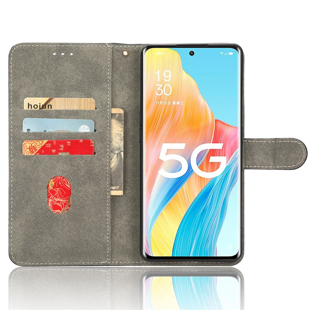 For Oppo Reno8 T 5G / A1 Pro 5G RFID Blocking Wallet Cover Anti-Scratch Stand Leather Phone Case