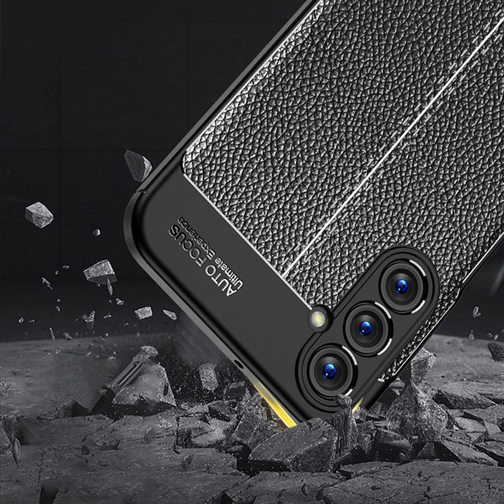 Samsung Galaxy A24 4G (162,1 x 77,6 x 8,3 mm) Litchitexturerat mobilskal Slimmat fallskyddande TPU-mobilskal
