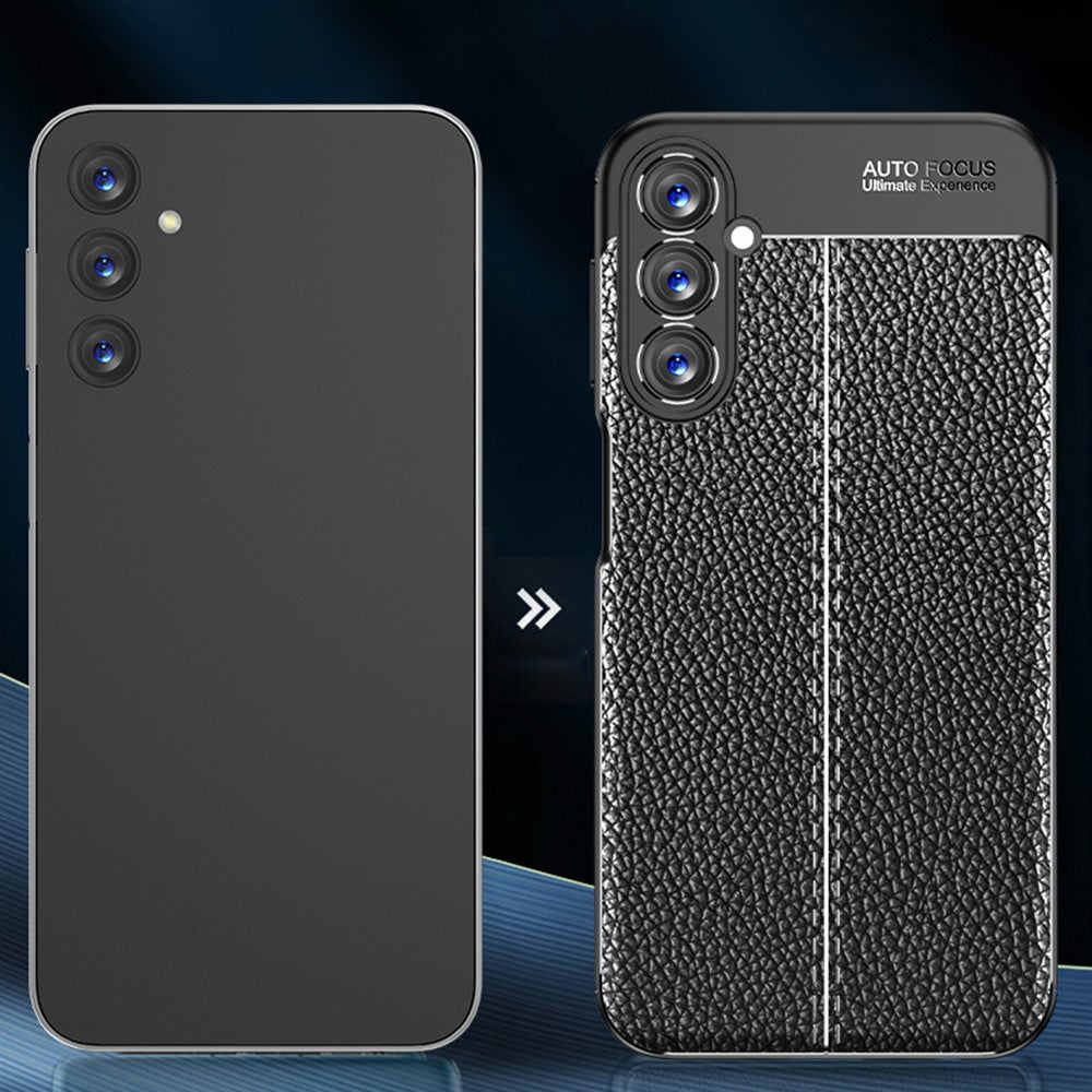 Samsung Galaxy A24 4G (162,1 x 77,6 x 8,3 mm) Litchitexturerat mobilskal Slimmat fallskyddande TPU-mobilskal