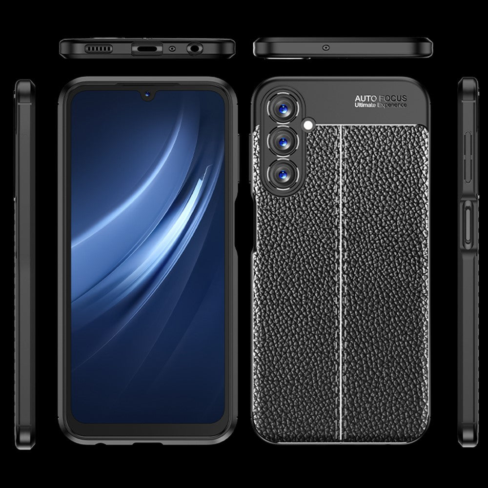 Samsung Galaxy A24 4G (162,1 x 77,6 x 8,3 mm) Litchitexturerat mobilskal Slimmat fallskyddande TPU-mobilskal
