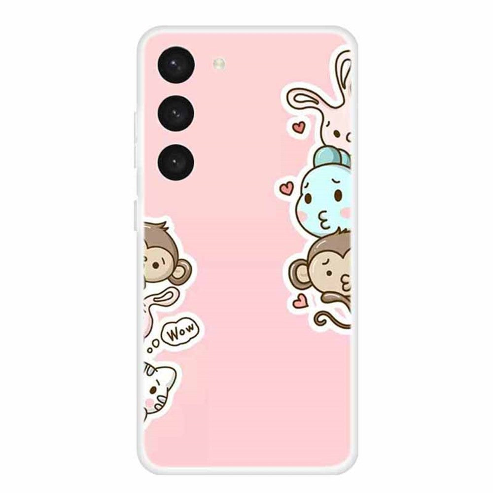 TPU Phone Case for Samsung Galaxy S23 Pattern Printing Slim Soft Shockproof Cover