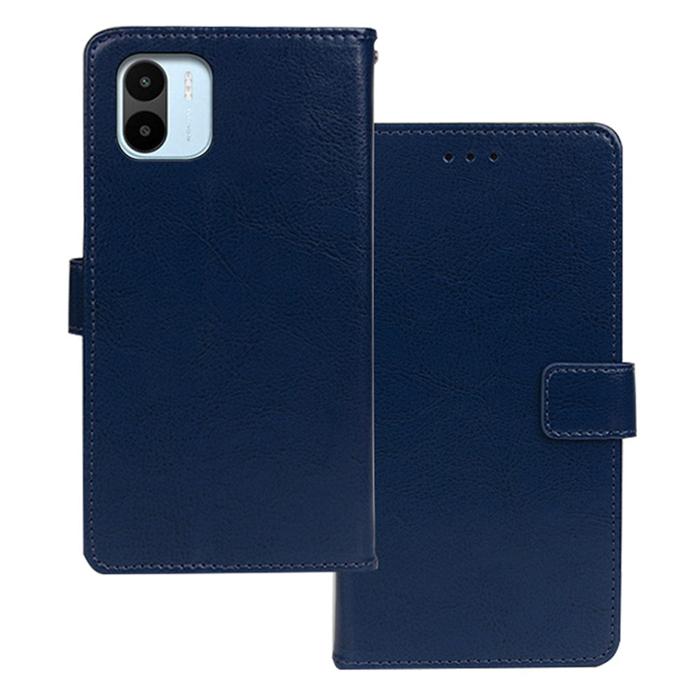 IDEWEI Shockproof Cover for Xiaomi Redmi A2 4G / A1 4G PU Leather Wallet Stand Crazy Horse Texture Phone Case