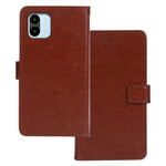 IDEWEI Shockproof Cover for Xiaomi Redmi A2 4G / A1 4G PU Leather Wallet Stand Crazy Horse Texture Phone Case