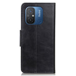 Phone Case for Xiaomi Poco C55 4G / Redmi 11A 4G / 12C 4G Crazy Horse Texture PU Leather Stand Wallet Cover