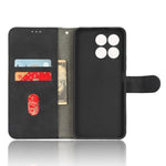 For Honor X8a 4G Hudvenligt PU-læder telefoncover med stander, beskyttende telefonpung-cover