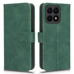 For Honor X8a 4G Hudvenligt PU-læder telefoncover med stander, beskyttende telefonpung-cover