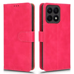 For Honor X8a 4G Hudvenligt PU-læder telefoncover med stander, beskyttende telefonpung-cover