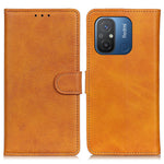 For Xiaomi Poco C55 4G / Redmi 11A 4G / 12C 4G Phone Case Wallet Stand Cowhide Texture PU Leather Cover