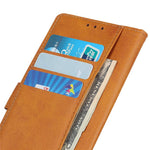 For Xiaomi Poco C55 4G / Redmi 11A 4G / 12C 4G Phone Case Wallet Stand Cowhide Texture PU Leather Cover