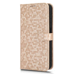Samsung Galaxy A14 5G / A14 4G Stativflikfodral PU-läder Prickmönster Präglat Plånboksfodral