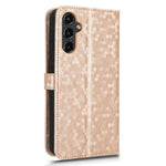 Samsung Galaxy A14 5G / A14 4G Stativflikfodral PU-läder Prickmönster Präglat Plånboksfodral