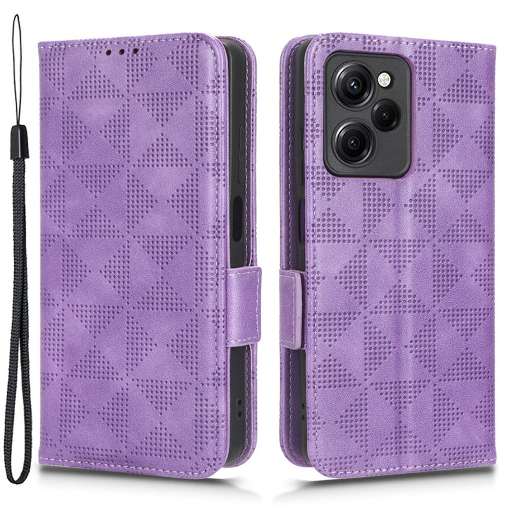 Xiaomi Poco X5 Pro 5G / Redmi Note 12 Pro Speed 5G Cell Phone Stand Case Imprinted Pattern Wallet Cover
