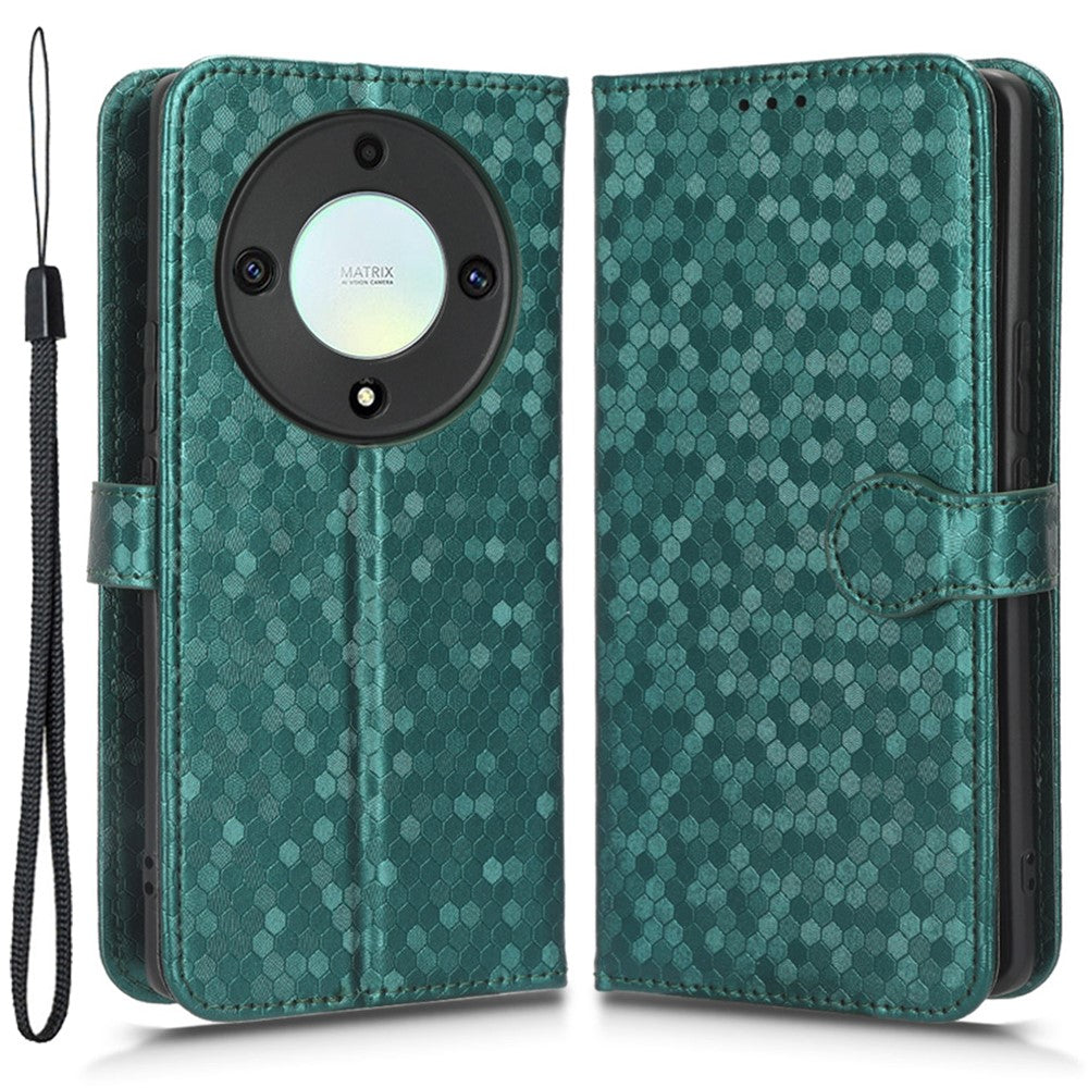 For Honor X40 5G / X9a 5G / Magic5 Lite 5G Cell Phone Case Dot Pattern Imprinted Leather Stand Cover Wallet