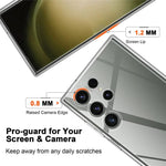 Samsung Galaxy S23 Ultra Stødsikkert TPU-mobilcover, anti-fingeraftryk og beskyttende mobilcover