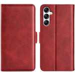 Wallet Cover for Samsung Galaxy A34 5G Calf Texture Stand PU Leather Protective Case